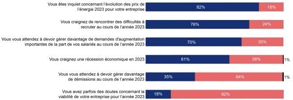 craintes dirigeants